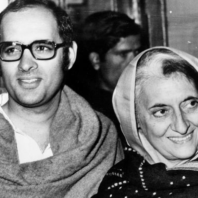 1980 Sanjay Gandhi, son of Indian Prime Minister Indira Gandhi dies in a mysterious plane crash