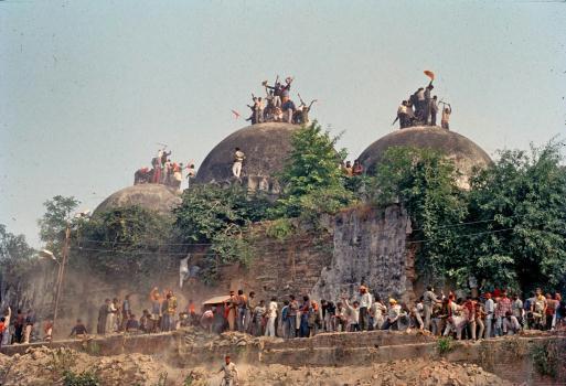 1992 Demolition of Babri Mosque by Hindu mob. A temple on the site of Lord Ram's birth place was converted into mosque by muslim invaders