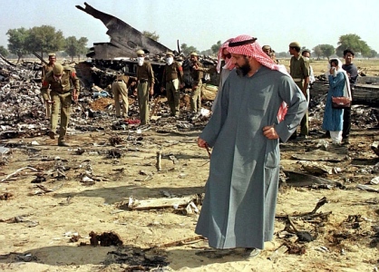 1996 A Saudi Arabian Boeing 747 jumbo jet and a Kazakhstan Ilyushin cargo plane collide near Charkhi Dadri, killing 349 people in the world's deadliest mid-air collision.