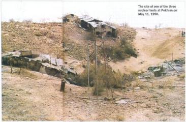 1998 India conducts 3 underground nuclear tests in Pokhran, including 1 thermonuclear device